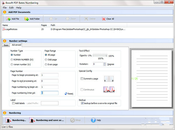 Boxoft PDF Bates Numbering(PDF編號軟件) V3.1.0 官方版圖3