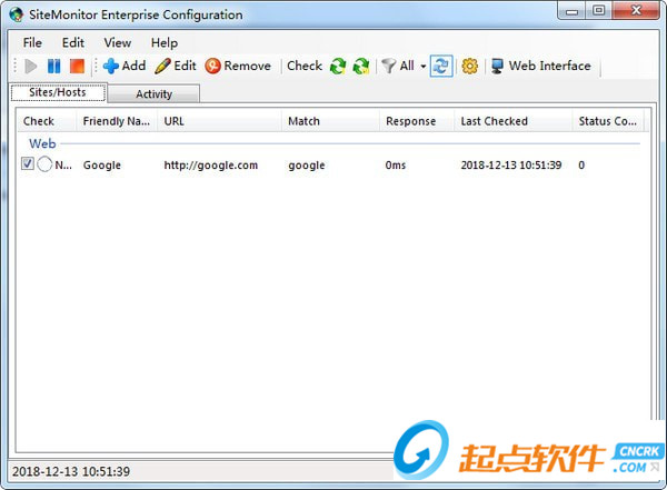 SiteMonitor Enterprise(網(wǎng)站監(jiān)測(cè)工具) v3.95 免費(fèi)版圖2
