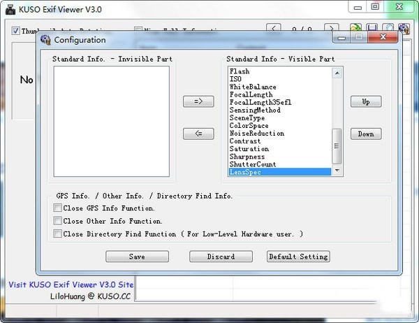 KUSO Exif Viewer(exif信息查看器) v3.0 免費(fèi)版圖1
