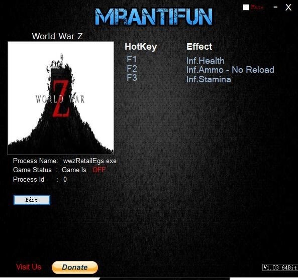 僵尸世界大戰(zhàn)游戲修改器