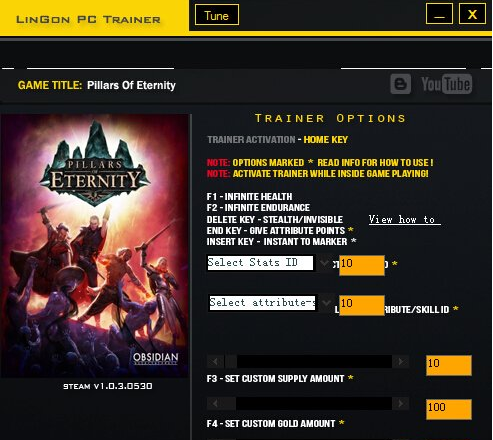 永恒之柱三十項(xiàng)修改器