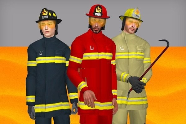 模擬人生4男性消防員套裝MOD