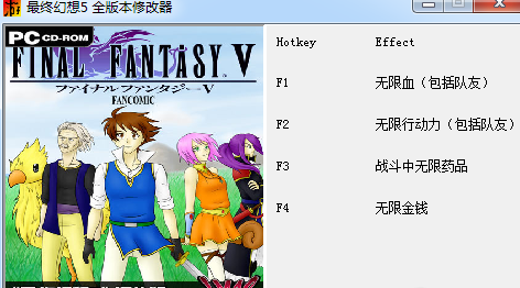 最終幻想5四項修改器