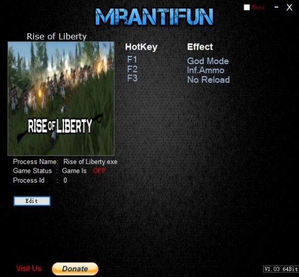 自由崛起三項修改器