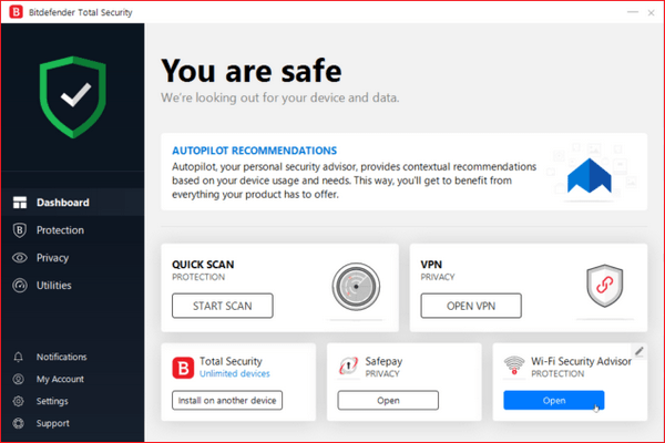 Bitdefender Total Security 2019下載
