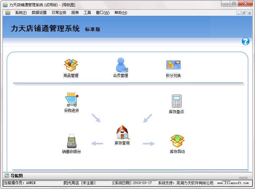 力天店鋪通管理軟件