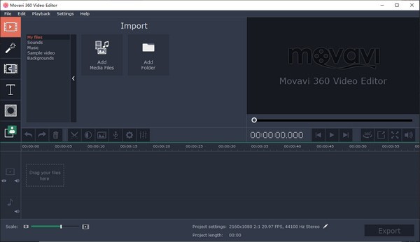 Movavi 360 Video Editor最新版 v1.0.1綠色版圖1