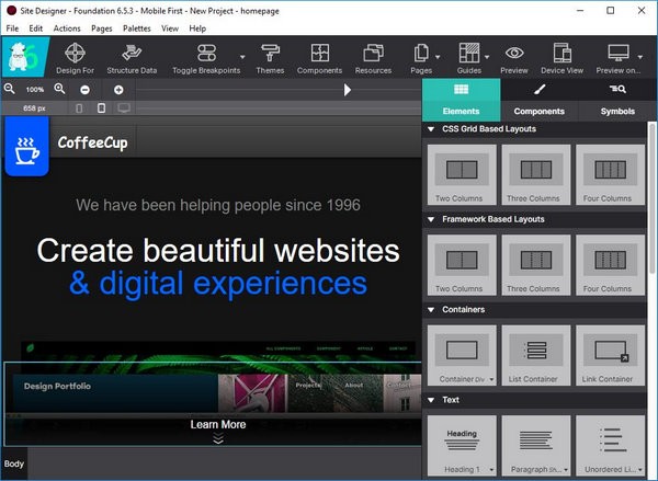 CoffeeCup Responsive Site Designer下載