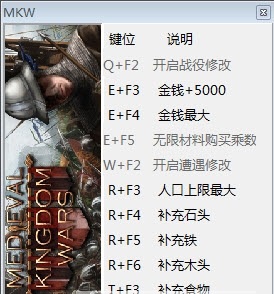 中世紀(jì)王國戰(zhàn)爭九項修改器 v1.14 免費版圖1
