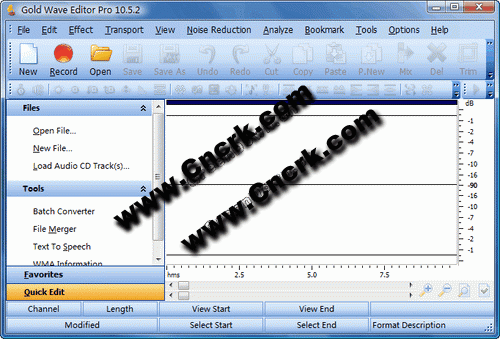 Gold Wave Editor Pro V10.5.2 英文綠色便攜版圖1