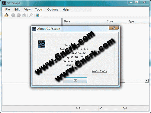 GCFScape V1.8.5 英文綠色免費(fèi)版圖1