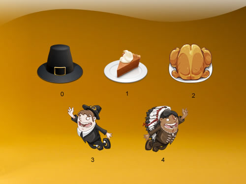 個(gè)性感恩節(jié)食物桌面圖標(biāo) 簡體中文綠色免費(fèi)版圖1