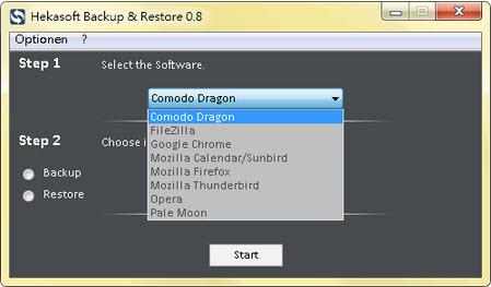 瀏覽器書簽備份(Hekasoft Backup & Restore) V0.50 免費(fèi)版圖1