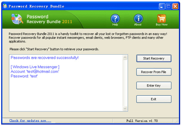 密碼恢復(fù)軟件套裝(Password Recovery Bundle 2012) v2.2.0已注冊版圖1