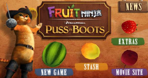 水果忍者穿靴子的貓 v1.1.5 安卓手機(jī)版圖1