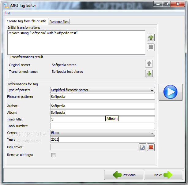 MP3標(biāo)簽編輯器(jMP3 Tag Editor) 1.2.3 安裝版圖1