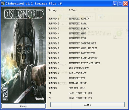 羞辱十六項(xiàng)修改器 v1.3 綠色版圖1